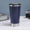 Tarro de Cerveza 20oz Vaso Aislado 304 Acero Inoxidable al Vacío Vaso para Coche Abrebotellas Recubierto con Spray Vaso Aislado para Coche