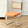 Silla de ratán silla nórdica de madera maciza para el hogar silla de comedor de diseño silla de segunda mano silla网红 cafetería hotel ocio silla ins