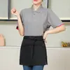 Avental meio corpo anti-manchas espesso para trabalho, para festas, uniformes corporativos masculinos e femininos, vestuário de trabalho com logotipo personalizado, modelo novo