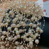 3+8 hilo de pesca de perlas de imitación hilo continuo color de cuenta cadena de borlas DIY accesorios para el cabello de novia cadena de cuentas para sostener flores material