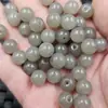 Cuentas Redondas de Vidrio Gris Ahumado Cuentas Sueltas de Jade Sintético Ágata Morada Sintética Accesorios para Pulseras Collares Joyería Cuentas Hechas a Mano