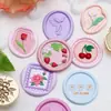 Cabezas de Sellos de Cera Serie Floral en Relieve, Diseños Artísticos de Plantas, Cerezo, Crisantemo Silvestre, Cabezas de Sellos de Cera de Latón Macizo al por Mayor