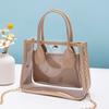 Popular bolsa de geleia transparente 2024 nova pequena moda fresca all-match saco mensageiro da corrente
