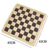 Tablero de Ajedrez de Cuero del Fabricante, Tela de Terciopelo, Tablero de Ajedrez de Doble Propósito para Go y Ajedrez Chino, Tablero Plegable Portátil para Gomoku