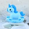 Bolo de aniversário ornamentos decorativos unicórnio bebê infantil cem anos dia cavalo de tróia cavalo de balanço arco-íris plug-in