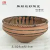 Vasijas de Cerámica Estilo Antiguo para Vino, Ollas, Jarras, Botellas de Fondo Puntiagudo, Tazones de Cerámica, Ollas de Cerámica de Colores con Patrón de Danza, Artículos Decorativos, Cerámica Negra Majiayao