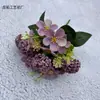 Bola da Sorte Mosaico Estilo Europeu, Flores Artificiais, Buquê de Casamento, Pequeno Arranjo de Flores de Tecido, Flor Artificial Decorativa de Exportação Atacado