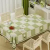 Mantel Atmosférico, Impermeable al Aceite, Impermeable, Resistente al Calor, Lavable, Mantel Rectangular de PVC, Lujo Ligero, Sensación de Alta Gama, Cubierta para Mesa de Café