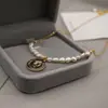 Colar de Pérolas de Água Doce Barroco Acessórios Moeda Vintage Coração Cruz Corrente para Clavícula Feminina Venda Quente