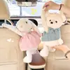 Caja de Pañuelos para Coche Creativa Dibujos Animados Muñeco de Peluche Lindo Caja de Pañuelos Colgante Bolsa Colgante para Pañuelos en el Respaldo del Asiento del Coche