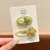 Presilha de Cabelo de Alto Padrão Coreana para Mulheres Presilha de Lã Estilo Retrô Outono Inverno Presilha para Franja Presilha Fofa de Coração Acessórios de Cabelo Adorno de Cabeça