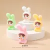 Novo Coelho Bebê Chorando Flocado de Desenho Animado Boneca de Pelúcia Fofa Brinquedo Tendência DIY Caixa Surpresa para Live Streaming Decoração de Mesa Carro