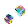 Prisma Colorido Pegador de Sol Cubo de Luz Prisma Espelho de Vidro Enfeites Pegador de Sol Descompressão Presente Criativo