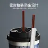 Canudo de Café de Duas Aberturas, Canudo de Café Plano Descartável de Alta Qualidade com Duas Aberturas, Embalado Individualmente para Bebidas Quentes e Chá