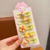 Presilhas de Cabelo Infantis Kuromi para Meninas Pequenas, Presilhas de Franja Lateral de Desenho Animado, Grampos de Cabelo para Bebê, Acessórios de Cabelo para Meninas Atacado