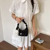 Bolsa de Mão Estilo Coreano Plissada Bolinhas Fresca Doce Bolsa de Ombro Único Moda Textura de Corrente Casual Bolsa para o Dia a Dia Bolsa Feminina