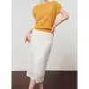 Verão 2026 Malha Simples de Tencel Top Feminino Manga Curta Roupa Transmissão ao Vivo Dropshipping Distribuição Transfronteiriça