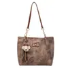 Bolsa de Gran Capacidad Yuezi para Mujer 2026 Primavera Nuevo Estilo Bolsa para Clase de Estudiante Universitario Moda Bolso Tote de Hombro para Viajes