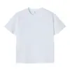 Algodão Puro Verão Novo Manga Curta Masculina Gola Redonda Camiseta Top, Camisa Básica Lisa Fina de Caimento Solto, Camiseta Casual Feminina de Meia Manga