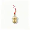 Llavero de cordero con lámina de oro, correa para teléfono móvil, colgante para bolso, decoración para el Año del Cordero, un pequeño regalo para eventos festivos
