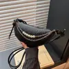 Bolsos de Mujer de Moda Transfronterizos 2025 Nuevo Bolso de Cadena Popular Bolso de Hombro de Nicho Tipo Empanada Bolso Cruzado Versátil