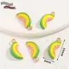 Pingentes Coleção de Frutas Cartoon em Liga Metálica Pintados à Mão Materiais para Joias de Pulseira Brinco DIY Feitos à Mão Charms