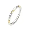 Anillo Mobius de Plata para Mujer Plata de Ley S925 Anillo Abierto de Moda Versátil Regalo de San Valentín para tu Amante