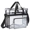 Bolsa Transparente de PVC para Viajes Transfronterizos de Amazon, Bolsa Portátil para Almacenamiento de Cosméticos de Viaje, Bolsa de Equipaje Transparente de Gran Capacidad