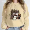 Sudadera Transfronteriza Halloween Fantasma Nacido Demasiado Rojo Forzado a Trabajar Pri Talla Europea
