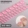 Zhengxiang Transfronterizos Pegatinas de Gel para Uñas Sin Hornear DIY Color Sólido Rojo Angora Pegatinas para Uñas de los Pies Pegatinas para Uñas de los Pies Sin UV