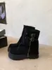 2026 Botines Gruesos de Mujer Estilo Vintage con Doble Hebilla, que Aumentan la Altura y Adelgazan, Botas Martin Versátiles para Mujeres Bajitas