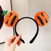 Tiara Engraçada de Abóbora para Cabelo Feminino Outono e Inverno Acessórios de Cabelo Cartoon Fofos Headband Prendedor de Cabelo Adereço de Cabeça Halloween Presente Engraçado