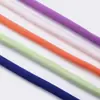 Venta al por mayor del fabricante Nuevo color Cuerda redonda de núcleo hilado Cuerda de mano Cordón para colgar en la espalda Bolso Ropa Zapatos y Sombreros Accesorios en caja