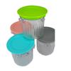 El Juego de Cuatro Vasos para Helado es Adecuado para la Máquina de Helados Ninja Creami Breeze Nc100/Nc200