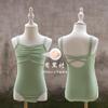 Venta al por mayor de fabricante Ropa de baile de verano para niños Conjunto de práctica Camisola Maillot de ballet Body de examen de entrepierna abierta Falda de tul de cinco capas