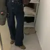 Pantalones vaqueros rectos de mujer de alta calidad de Dongdaemun, Corea, de cintura alta, con cremallera y botones, lavados y desgastados