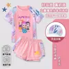 2026 Nuevo Traje de Baño Kpop Demon Slayer para Niñas Traje de Baño Infantil de Secado Rápido de Dos Piezas Moderno para Niñas Jóvenes
