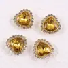 Amor costura a mano diamante amor flor corazón diamante diy accesorios para el cabello accesorios accesorios/flor doble diamante de cristal