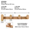 Ganchos de Madera Maciza Nórdicos, Ganchos de Pared sin Taladro, Ganchos Creativos para Abrigos detrás de Puertas, Ganchos de Pared para Abrigos y Sombreros, Ganchos sin Taladro para Entrada