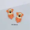 Accesorios de resina DIY tigre de dibujos animados oso fresa accesorios de belleza para coche caja de almacenamiento taza de agua pasta crema pegamento