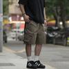 Shorts Cargo Funcionales de Montaña para Exterior de Estilo Japonés Impermeables de Secado Rápido para Hombre Holgados Multibolsillo Pantalones de Verano