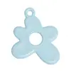 Aleación de color accesorio de flor de 5 pétalos llavero material DIY accesorios colgante bolsa colgante creativo con agujeros venta al por mayor