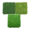 25*25cm Pared de Plantas de Césped de Milán Pared de Fondo de Césped de Plantas Verdes Decoración Pared de Flores Artificiales de Plástico Planta Verde