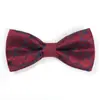 Pajarita Puntiaguda para Hombre Formal Estilo Coreano Puntiaguda Doble Capa Novio Boda Vino Tinto Pajarita Negra para Mujer