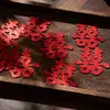 Mini Palabras Felices Hechas a Mano para Bodas Decoración de Habitación de Boda Plato de Frutas Lanzamiento de Pequeñas Palabras Felices Suministros de Decoración para Habitación de Boda Pegatinas de Palabras Felices con Polvo Dorado