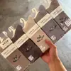 Meias de Cashmere Femininas para Outono e Inverno, Meias Largas, Listras de Desenho Animado, Espessadas, Amigáveis à Pele, Confortáveis, Quentes, Atacado do Fabricante
