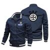 2023 AliExpress transfronteiriço desejo esportivo lazer tamanho grande jaqueta com estampa de logo moda casaco masculino de Comércio Exterior