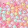 Contas Cor Fantasma Transparente Fosco Estrelas Doces Redondas Contas para DIY Pulseira de Joias Artesanais Acessórios Material