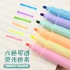 Resaltador de Doble Punta Personalizado con Llave Marcadora de Alto Valor, Bolígrafo Marcador Color Caramelo y Bolígrafo para Manual con Logo Imprimible