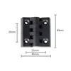 Dobradiça borboleta de nylon espessada HFC06-48-E, para perfis tipo rack, dobradiça plástica de abertura plana, atacado, mesmo modelo que Yiheda